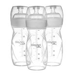 Playtex Baby Anti-Colic Nurser Bottle with Pre-Sterilized Disposable Drop-Ins Liners, Closer to Breastfeeding, 8 Ounce Bottles, 3 Count