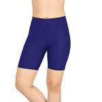 MADMAX Nylon Cycling Shorts Unisex (Navy Blue, Small)