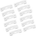 CAVLA 12 PCS Vertical Blind Repair Vane Savers, Vane Repair Clips, Vertical Blind Repair Clip Tabs, Metal Curved Vane Repair Clips Vertical Blind Shade Repair Tabs, Window Blinds Replacement