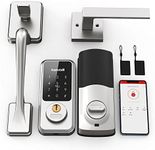 Hornbill Smart Front Door Lock Set, Keyless Entry Door Lock with Handle, Smart Deadbolt Keypad Lock, Alexa Front Door Handle Set, Bluetooth Digital Lock with APP/IC Cards/Auto Lock/1-Touch Lock/Keys