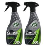 Turtle Wax Hybrid Solutions Ceramic Spray Coating Incredible Shine & Protection with Extreme Water-Beading Action & Chemical Resistance for Up to a Year - Sweet Mango Tropical Scent - 500ml- Pack of 2