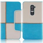 Original Numia Design Book-Style Phone Case for LG G2 D802 (Blue) Case-White / White