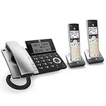 AT&T CL84207 Dect_6.0 2 Handset Landline Telephone, Black/Silver