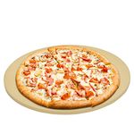 onlyfire φ38cm Round Pizza Stone for Oven, Cordierite Baking Stone for Gas Grill, Charcoal Grill, Kamado, Fits Weber Gourmet BBQ System