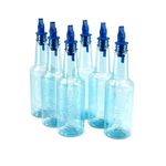 Snowie Reusable Flavor Syrup Bottles (16oz) w/Pour Spout (Blue)