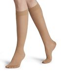 FALKE Women's Energize 30 DEN W KH Sheer With Compression 1 Pair Knee-High Socks, Skin colour (Cocoon 4059), 4-5