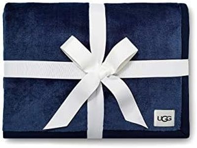 UGG Unisex-Adult's Duffield Throw Ii Blanket, Indigo, NA
