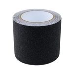 Lifekrafts Anti-Skid Tape For Stairs Black Color Tape (Size:5Mx100MM) | High Traction Abrasive Tape for Slippery Floors, Staircase, Ramps, Indoor, Outdoor.