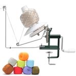 10-15oz Large Yarn Ball Winder | Easy-to-Install Yarn Cake Winder for Knitting, Crochet | Sturdy Metal & ABS Handmade Wool Winder Machine | Gift for Knitters
