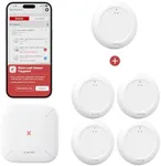 X-Sense Smart Water Leak Detector with SBS50 Base Station SWS0A41 and Smart Water Leak Detector SWS0A, 1-Pack