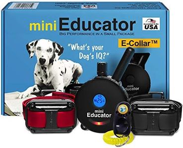 Educator ET-302 BK - 1/2 Mile Rechargeable Dog Trainer Ecollar with Remote for Small, Medium, and Large Dogs by E-Collar Technologies - Electric, Vibration, Tone, and Stimulation Training Collar