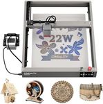 Creality Falcon2 Upgraded Laser Engraver, 22W Output Power DIY Laser Cutter with New Integrated Air Assist, 25000mm/min Higher Accuracy Laser Engraving for Wood Metal Acrylic Stainless Steel