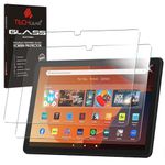 TECHGEAR [2 Pack Tempered Glass Screen Protector for All-New Amazon Fire HD 10 / HD 10 Kids Tablet (2023 / 13th Generation [9H] [HD Clarity] [Scratch-Resistant] [No-Bubble] [Responsive]