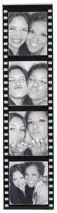 Neil Enterprises Inc. 2" x 8" Black and White Plastic Film Strip Photo Magnets - Pack of 50