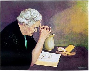 Dicksons Praying Wise Woman Over Bible Taupe Tones 16 x 20 Wood Wall Sign Plaque