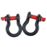 IZTOSS 2PCS 5/8" D Ring Bow Shackle Screw Pin Clevis Rigging Towing 4 Ton