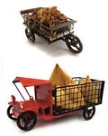 APEROL DESIGN Iron Snack Truck and Wagon Platter Combo (Multicolor)