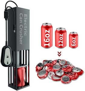 YOTAN Electric Can Crusher for Recycling 12oz&16oz Cans, Aluminum Can Crushers Countertop for Aluminum Seltzer, Soda, Beer Cans and Bottles for Recycling, No Assembly Required