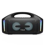 Tribit Bluetooth Speaker StormBox Blast,Portable Speaker 90W Loud Stereo Sound with XBass LED Light Show Bluetooth 5.3,IPX7 Waterproof Speaker, PowerBank,TWS,Custom EQ,30H Playtime for Outdoor Party