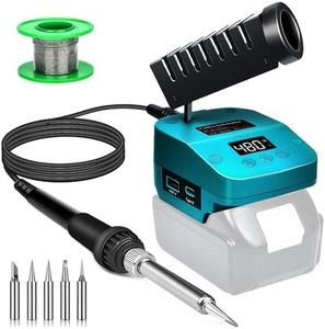 Cordless Soldering Iron Station Tool for Makita18V LXT Battery,PortableElectric Fast Heating Up Soldering Iron with USB&Type C for Makita BL1850 for DIY,Appliance Repair,Wire Welding(NO Battery)