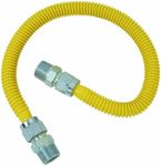 BrassCraft CSSC14-48 P 3/4-Inch MIP x 1/2-Inch MIP x 48-Inch ProCoat Gas Appliance Connector, 5/8-Inch, OD 106,000 BTU