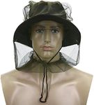 Y8HM 2 Pack Mosquito Head Net Lightweight Face Neck Insect Repellent Hood for Camping Hiking Traveling Fishing Gardening