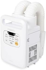 Iris Ohyama, Riscaldatore, asciugatore e disinfettore per coperte 3-in-1, 700W, 2 tubi flessibili espandibili, Dust Mite Eliminator Mode, Biancheria da letto, scarpe - Quilt Dryer FK-W1 - Bianco