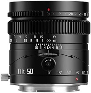 TTArtisan 50 mm F1.4 Tilt Camera Lens Full Frame Large Aperture Manual Lens Miniature Landscape Lilliput Recording for L Mount