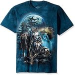 The Mountain Men's Wolf Lookout T-Shirt, Green, Medium