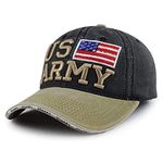 Aavjo Men's Cotton Visor Cap (Pack Of 1) (US-Army_Brown, Khakhi_Free Size)