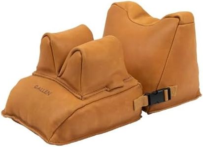 Allen Company Longmont Leather Filled Front & Rear Shooting Rest Combo, Light Brown