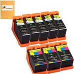 F FINDERS&CO Compatible Dell Series 21 Ink Cartridegs Replacement for DELL V313 V313W V515W P513W P713W V715W Printer, 8 Pack