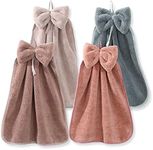 4Pcs Bowknot Hanging Hand Dry Towel