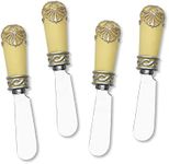 Mr. Spreader 4-Piece Ivory Resin Cheese Spreader, Rococo