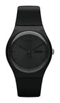 Swatch New Gent BIO-SOURCED Black Rebel Again Quartz Watch, Black