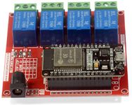 Easy Electronics ESP32 Based 4-Channel Relay Board Micro Controller Board Electronic (WiFi Bluetooth).