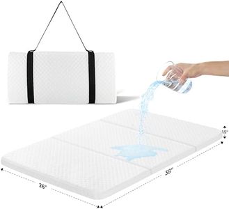 Stuffed®️ Pack and Play Mattress (38 x 26 inch), Tri-fold Travel Pack n Play Mattresses, Protable Waterproof Playard Mattress for Pack n Play, Mini Crib Mattress Nap Mat Foldable with Travel Strap