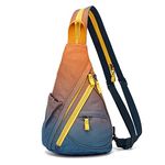 Canvas Sling Bag - Small Crossbody Backpack Shoulder Casual Daypack Rucksack for Men Women