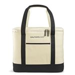 Rachael Ray Insulated Thermal Canvas Tote, Ivory