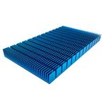 Aluminum Heat Radiator Heatsink Cooling Fan 150x85x12mm Blue Tone