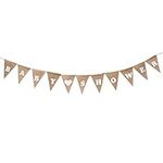 Fvomye Baby Shower Letter Bunting Banner Garland Baby Shower Linen Bunting Hessian Flag Banner Pennant Flag Garlands Rustic Christening Baby Shower Photo Props