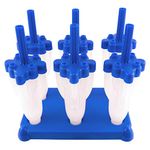 Tovolo Blue Rocket Ice Pop Moulds, Set of 6