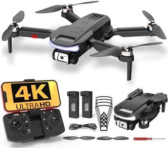 Wipkviey B15 Drohne mit Kamera 4k, Faltbare Drohnen mit Brushless Motor, RC FPV Quadcopter für Anfänger Erwachsene, Wegpunktflug, 3D-Flip, 2 Akku, 36 Min. Flug, unter 249g, C0