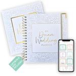 Award Winning 2025 | Luxury White & Gold UK Wedding Planner book organiser | Engagement Gift for Brides & Grooms | A Beautiful Complete Organiser Diary with Matching Gift Box & Smartphone App