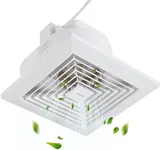 yanliangvich Bathroom Exhaust Fan, 8 Inch Ceiling Mount Fan, 110 CFM 1.0 Sones Ultra-Quiet Ventilation Fan, Square Exhaust Fan Ceiling Mount