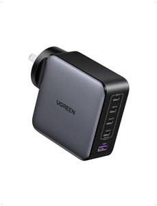 UGREEN 100W USB C Charger, 5 Ports Nexode GaN II Fast Charging Block, Compact Laptop Power Adapter Wall Charger AU Plug for MacBook Pro, Dell XPS, iPhone 16 Pro Max, Galaxy S25 Ultra(PPS 45W), Pixel 9