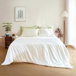 THXSILK Pure Mulberry Silk Comforter Cool for Summer, Grade 7A Natural Mulberry Silk Filled Duvet Luxury Silk Bedding, Cotton Cover, King Size 102in x 91in/260cm x 230cm, Silk Weight 1.98lb/0.9kg