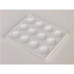 United Scientific Supplies United Scientific SPPL12 Polystyrene Spot Plates, 12 Cavities (Pack of 12)