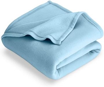 Bare Home Polar Fleece Blanket - Throw Blanket - Warm & Cozy - Premium Fleece - Blanket for Bed, Sofa, Camping, Travel and Cold Nights - Lightweight Blanket (Throw, Light Blue)