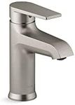 KOHLER 97060-4-BN Hint Single-Handle Bathroom Sink Faucet with Pop-Up Drain, One-Hole Bathroom Faucet, 1.2 GPM, Vibrant Brushed Nickel